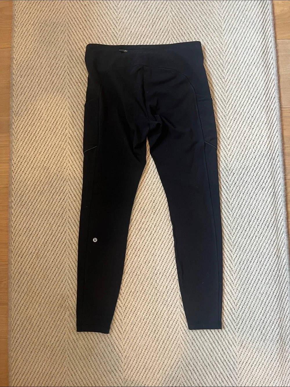 Black High-Waist Lululemon Active Leggings